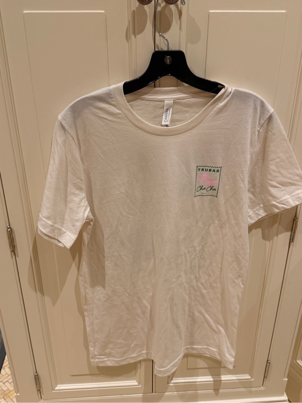 Bella Canvas White Short Sleeve Tee with Mint Chest Graphic